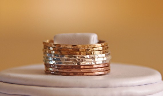 Above The Knuckle Rings, First Knuckle Ring, Slim Gold Filled And Sterling Silver Stackable Rings/ Rose Gold Stacking Rings
